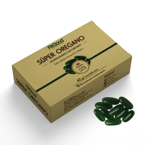 Oregano-Plegadizas-Softgels Super Orégano en caja x30 FitGood